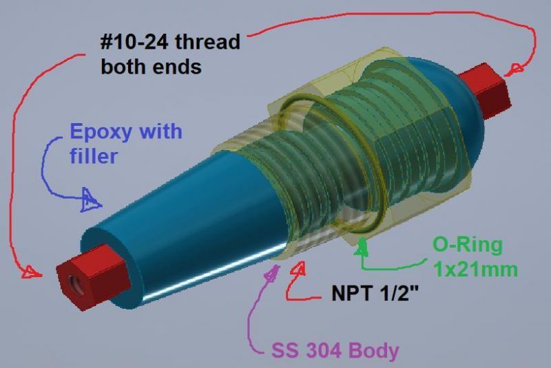 OEM/ODM Precise CNC Turning High Speed Feedthrough Copper Conductor