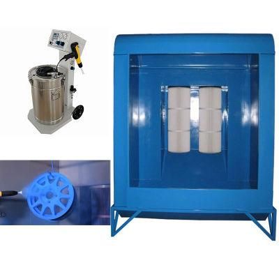 Manual Powder Spray Booth for Wheel Parts