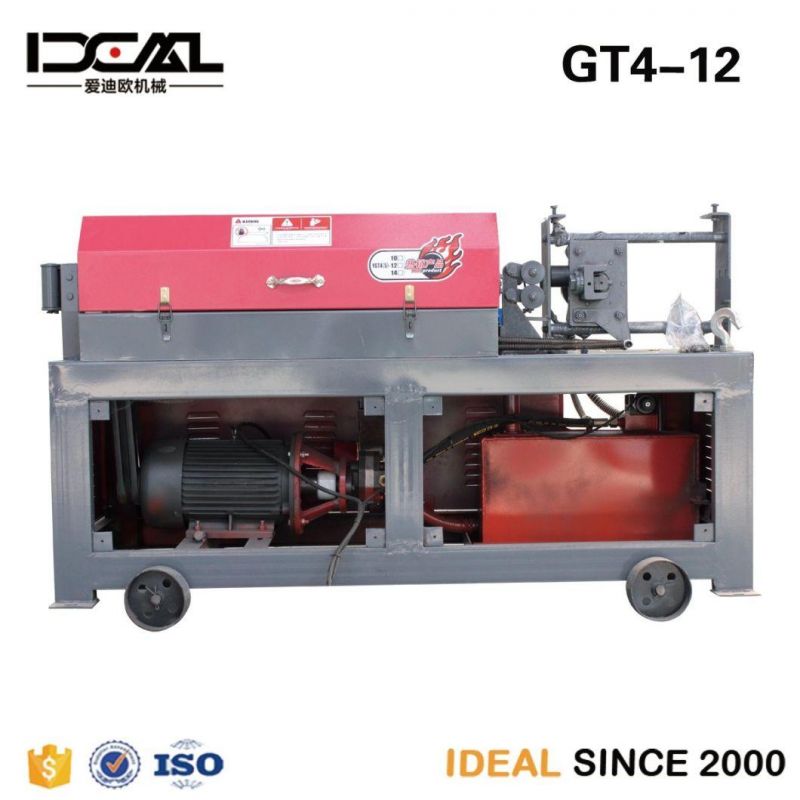 4-12mm Rebar Straightening and Cutting Machine 4-10mm Reinforced Bar Straightening and Cutter Machine Automatic Wire Straightener