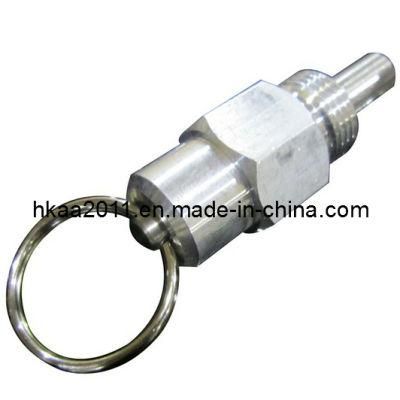Precision Stainless Steel Spring Loaded Lock Ball Pin with Ring