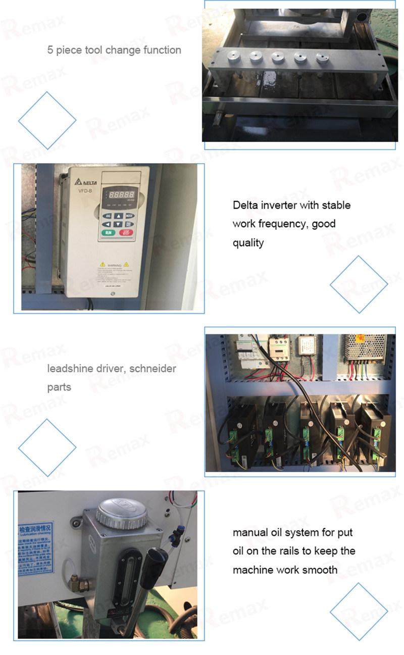 Remax Atc CNC 5 Axis 3040 Desktop Mini Milling Machine with 5 Axis Automatic Tool Changer