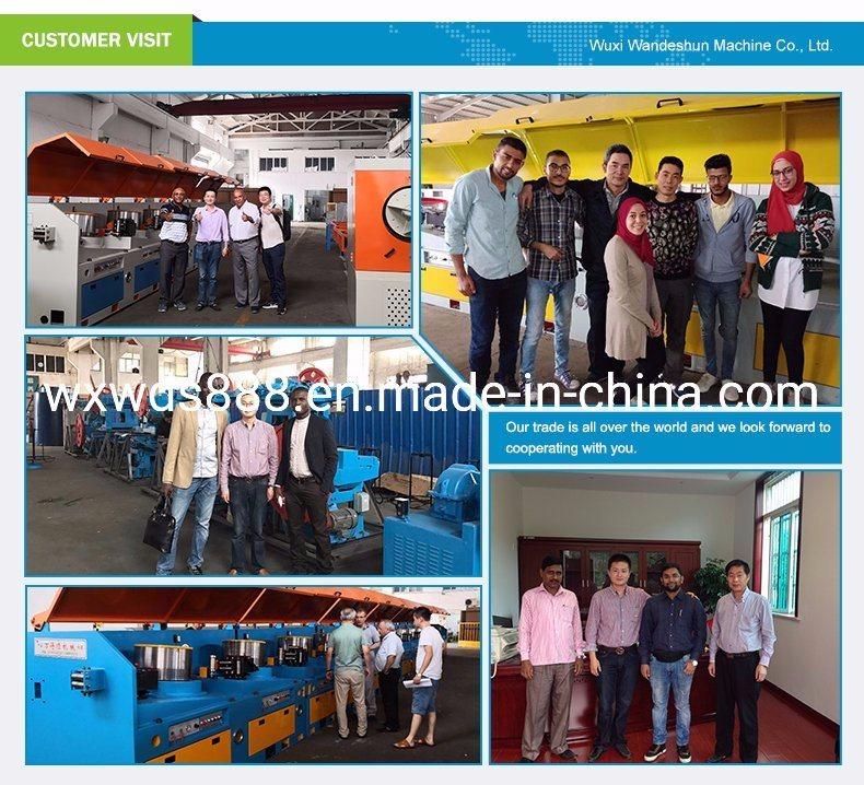 Wuxi Famous Brand Dry Type Carbon Steel Wire Lz10/560 Straight Line Wire Drawing Machine