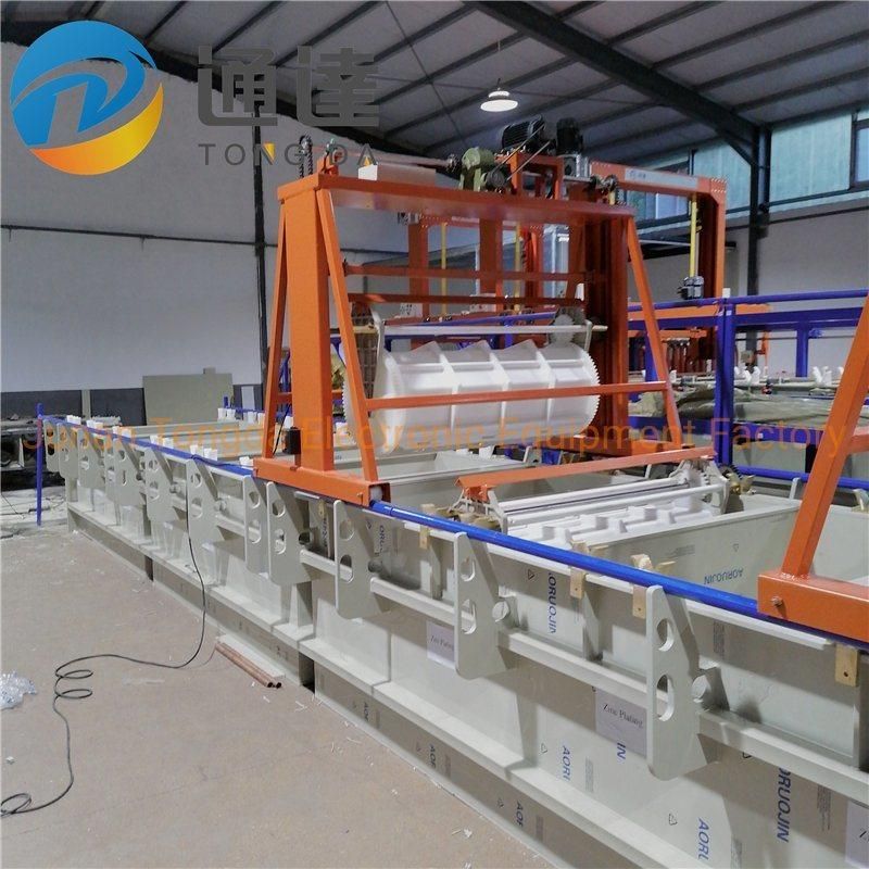 Acid Zinc Plating Plant Galvanized Electroplating Machine Automatic Plating Line