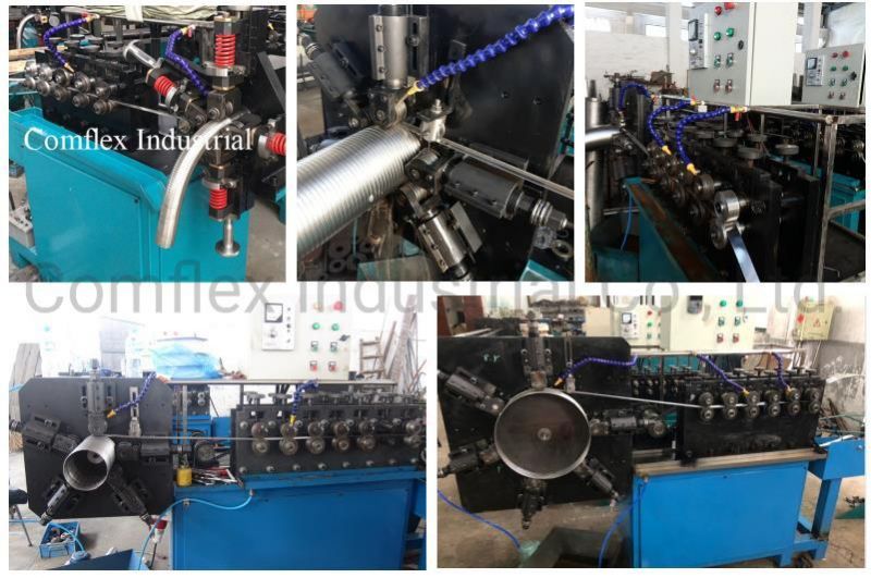 Strip Wound Interlock Hose Machine, Exhaust Pipe Interlocked Hose Making Unit