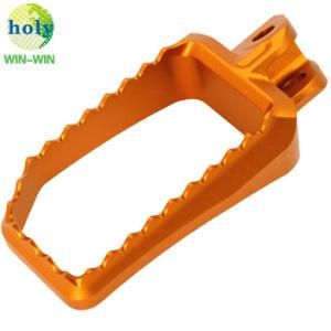 Orange Sport Racing Motorcycle Aluminum Footpeg with Precision CNC Machining