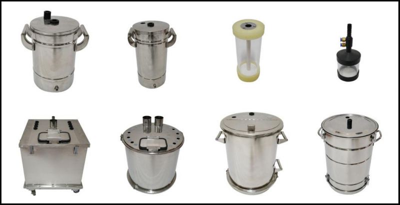 Small Stainless Steel Powder Supply Hopper Bucket for Powder Coating Machine