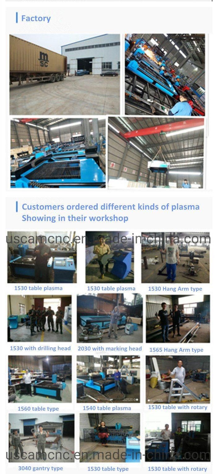 Factory Price 1530 1325 63A 100A 120A 160A 200A Huayuan Flame Cutter CNC Plasma Cutting Machine Cut Metal