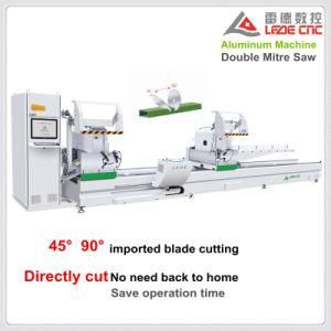 Double Mitre Cutting Saw Machine 45 and 90 Degree Aluminum Profile
