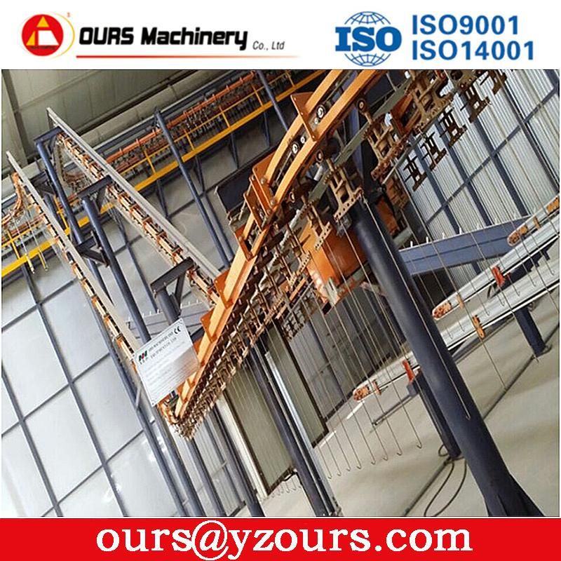 Industrial Automatic Powder Coating Line for Aluminium Profiles