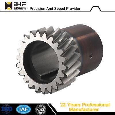 Ihf Steel Hobbing Casting Standard Customized Wholesale Helical Gear for Wood Working Industry