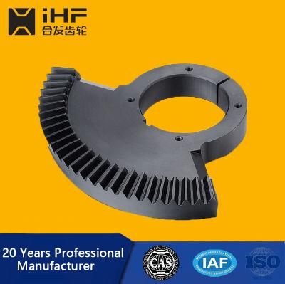 Ihf Customized High Precision Spiral Wear-Resistant Plastic Stainless Steel Bevel Gear with Surface Blackening