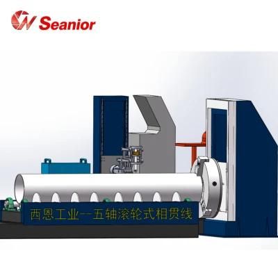 Heavy CNC Pipe Roller Plasma and Flame Cutting Machine