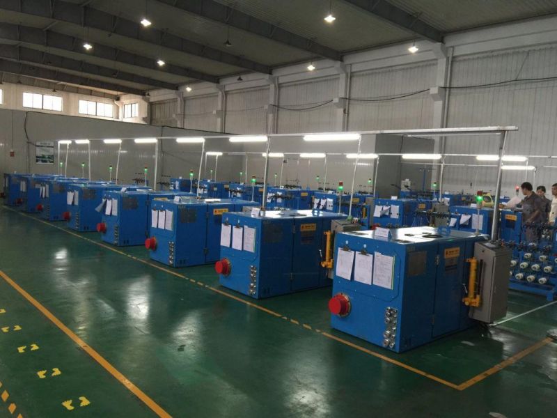 Alloy Wire, 0.04-0.32mm Copper Cable Wire Drawing Twisting Machinery Bunching Stranding Winding Rewinding 3.7kw Power Wire Making Machine