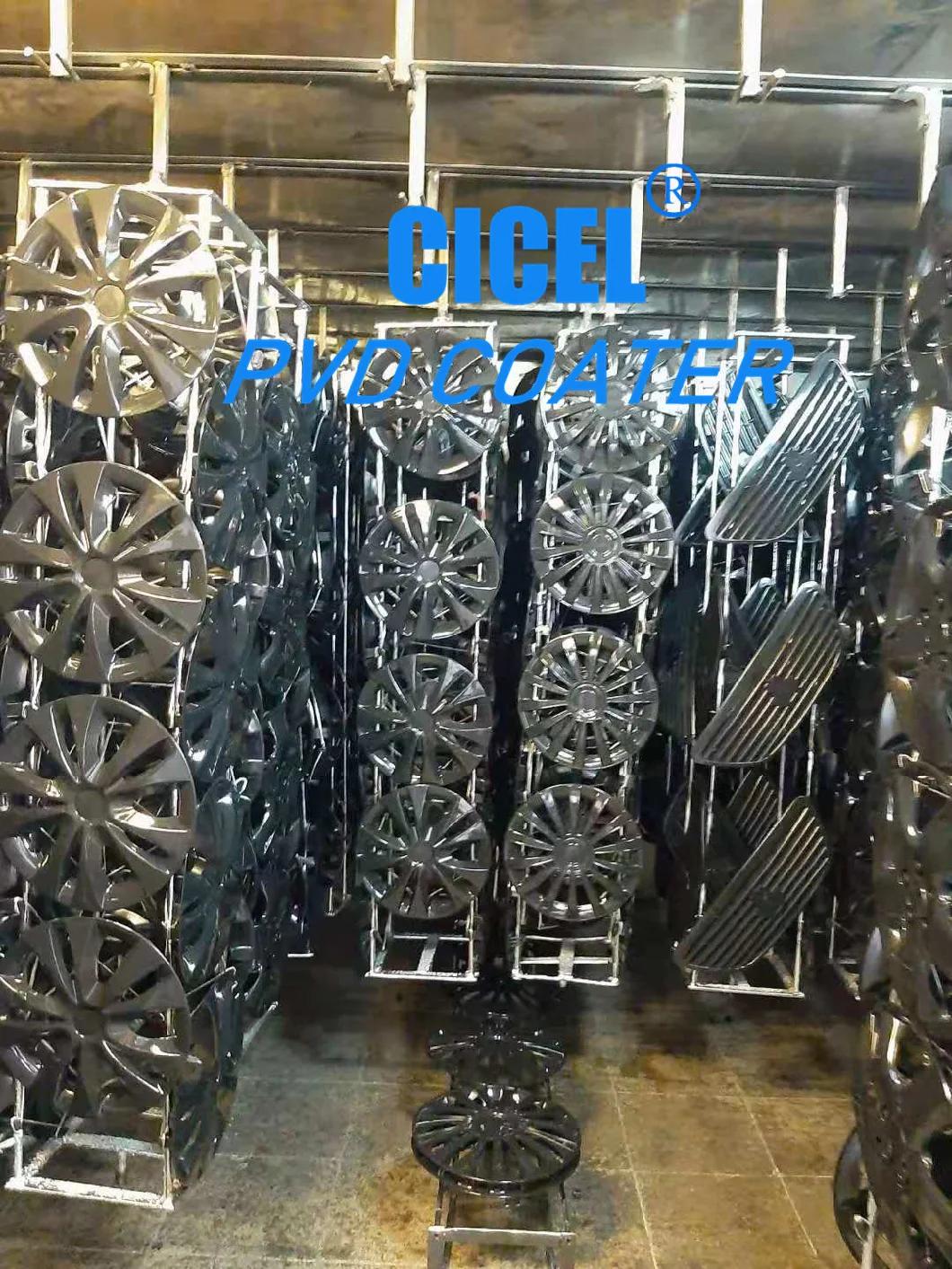 Cicel Cczk-1800-EL Plastic Wheel Hub Covers PVD Metalizing Machine Plant