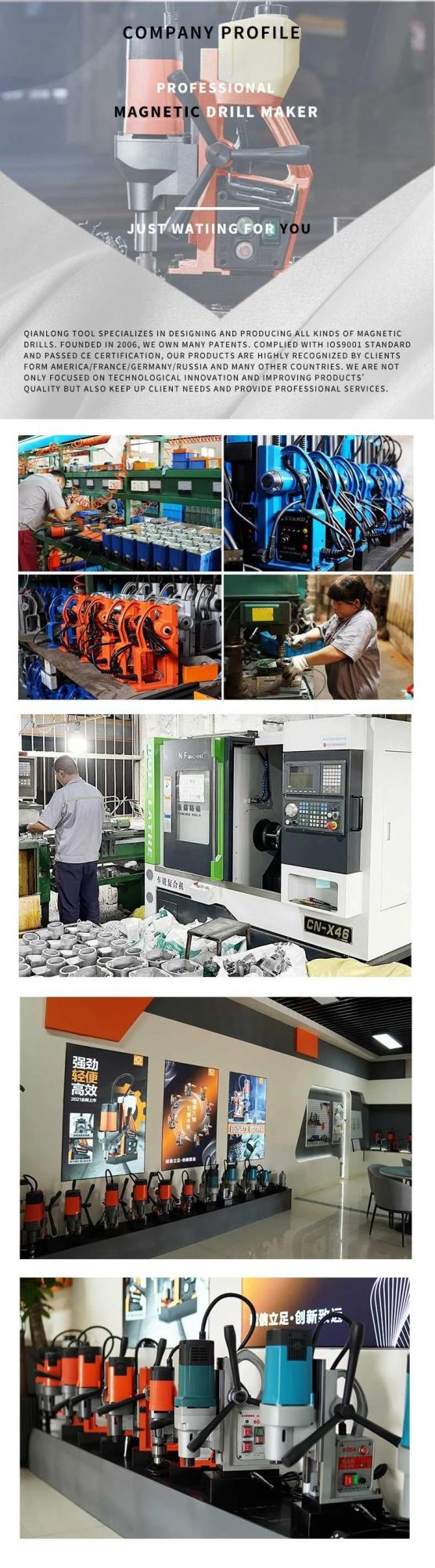 Xd-23A* Adjustable Speed Twist Drill 1400W/23mm/13000n Magnetic Drill Press Professional Manufacturer Magnetic Drill