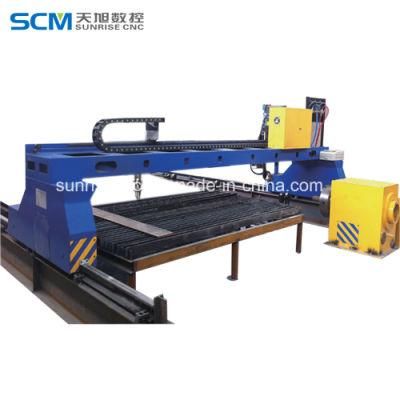 CNC Plasma Cutting Machine with The Flame for Steel Plates