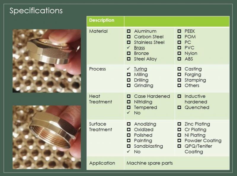 High Precision High Quality CNC Machining Brass Parts Machining Parts