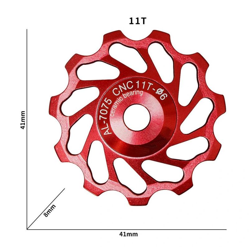 Bicycle Rear Dial Bearing Guide Wheel Ceramic Tooth Metal Transmission Guide Wheel