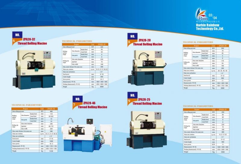 Zpa Series Round Die Thread Rolling Machine