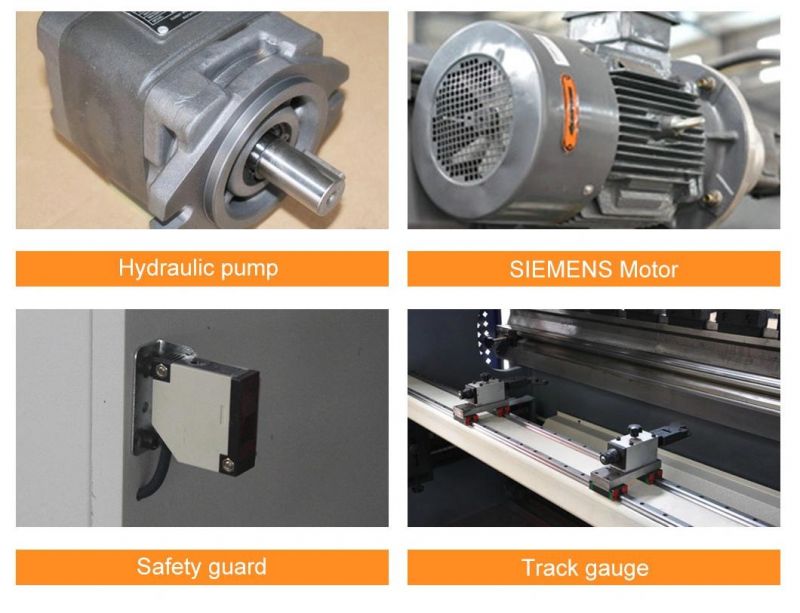 Hydraulic Press Brake Machine Wc67y 125/3200 with CE standard