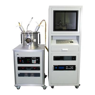 Lab DC/RF Double Target Program Control Magnetron Sputtering Coating Machine