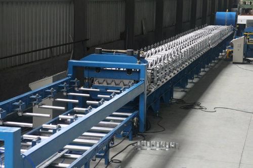 High Speed Galvanized Steel Deck Floor Decking Panel Forming Machine