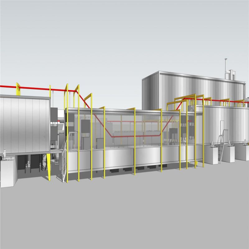 Auto Electrophoretic Painting Equipment ED Painting Line with Customized Size