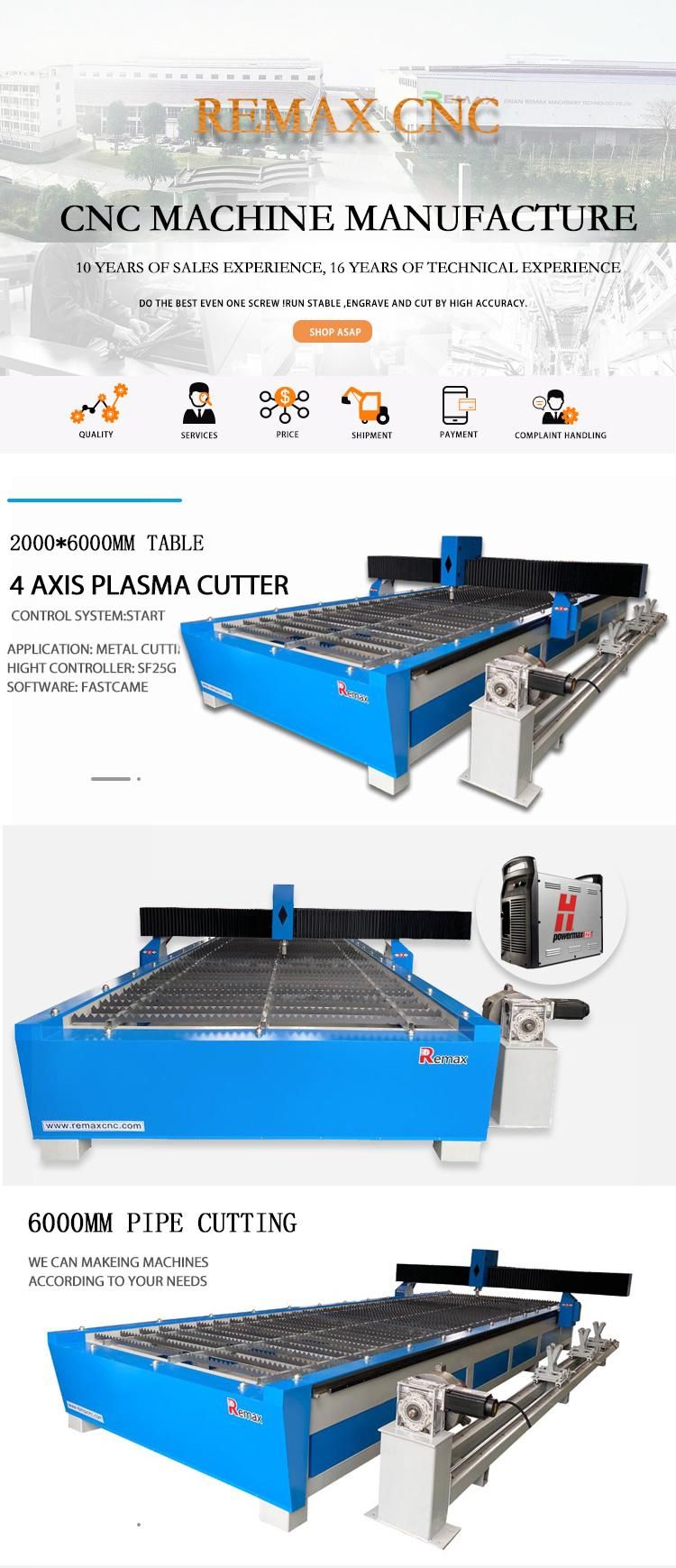 1530 /2040metal Tube Plasma Cutting Machine