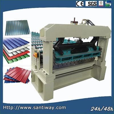 CE Certificated Roof Sheet Cold Roll Forming Machine