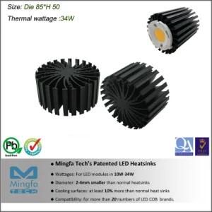 Delicate Star LED Heat Sink Etraled-Lum-8550 for Lumileds Modular Passive Dia. 85mm