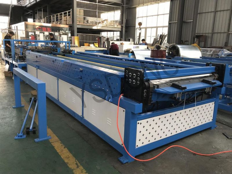 Air Conditioning HVAC U Shape Auto Rectangular Air Duct Production Line 5 Duct Making Machine