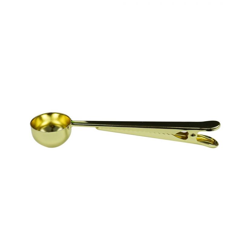 High Quality Stainless Steel Coffee Tea Measuring Spoon with Coffee Bag Clip