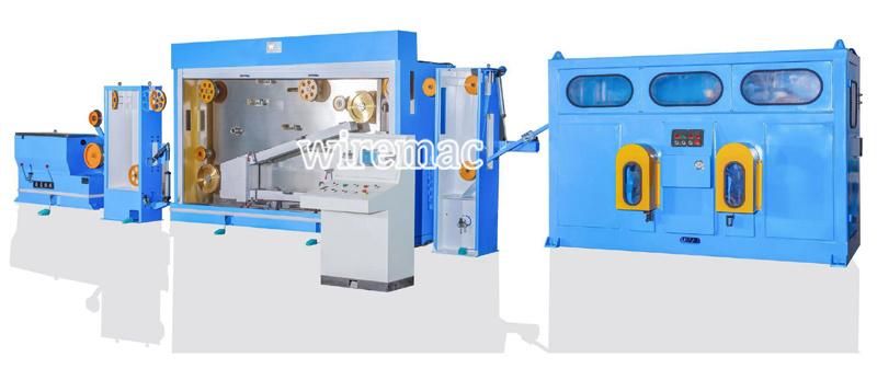 8mm to 1.2-3.0mm Automatic Bobbin Switch Copper Rod Breakdown Wire Drawing Machine