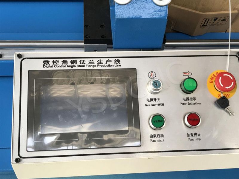 CNC Automatic Angle Shearing Angle Steel Flange Punching Machine Production Line