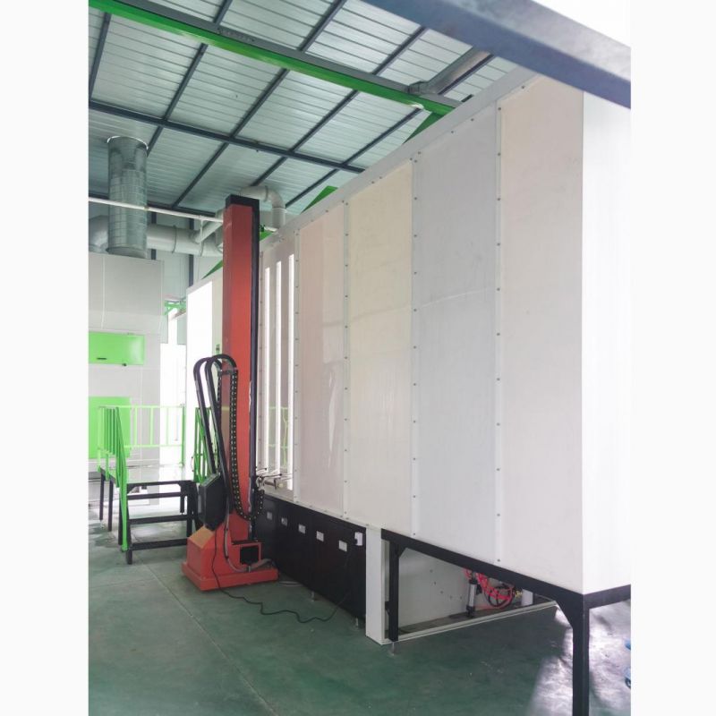 China Plant Automatic Plastic Powder Coating Spray Booth with Mono-Cyclone System