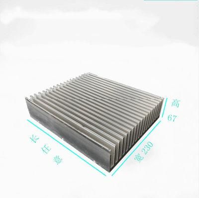 High Power Dense Fin Aluminum Heat Sink for Radio Communications and Apf and Svg and Welding Equipment and Electronics and Inverter and Power