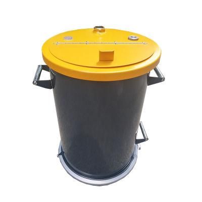 Stainless Steel Powder Hopper with Fluidizing Plate for Powder Coating