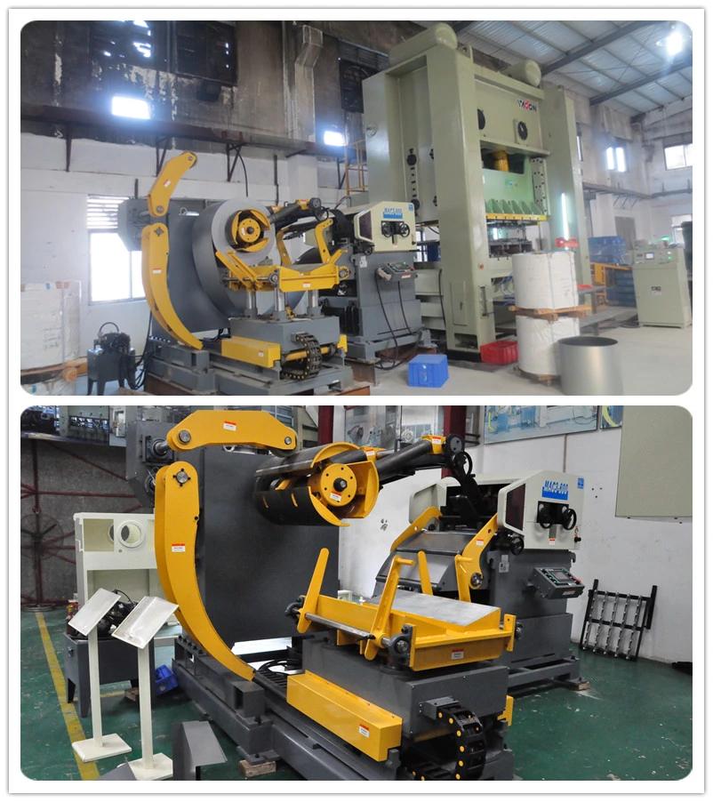 Ruihui Machinery 3 in 1 Coil Steel Sheet Decoiler Straightener Feeding Machine