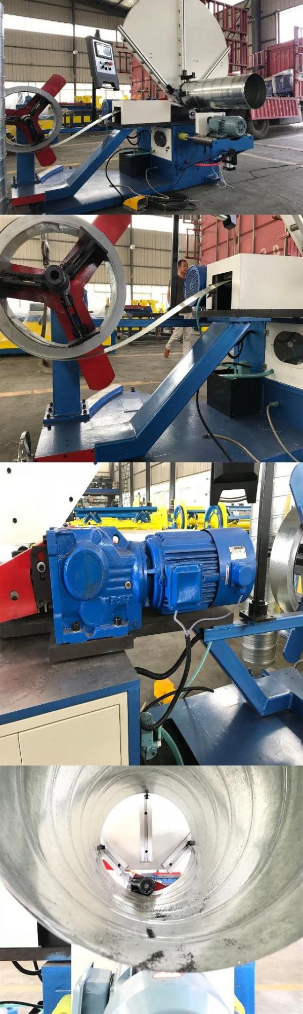 Ysd-85/1500 Round Aluminum Flexible Air Tube Spiral Tube Forming Machine for HAVC Duct Making Production