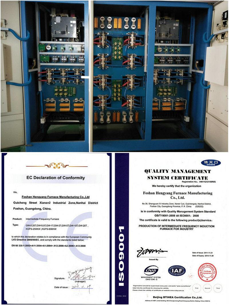 Intermediate Frequency Electric Induction Oven for Melting 2tons Steel