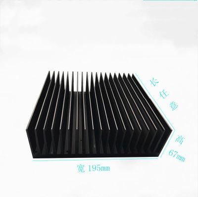 High Power Dense Fin Aluminum Heat Sink for Radio Communications and Apf and Welding Equipment and Electronics and Inverter and Power and Svg
