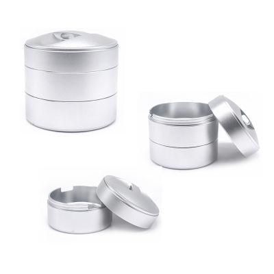 High Quality CNC Custom Processing Aluminum Machining Pill Powder Case of 2layer