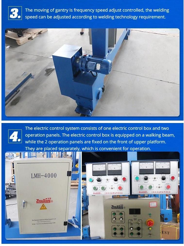 Low Cost 4.0 Wire Motor Moving Flux Gantry Welding Machine