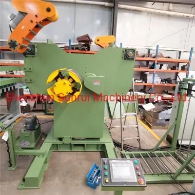 High Quality 6 Tons Steel Coil Twin Head Motorised Uncoiler Machine with 60m/Min for Roll Forming Machine