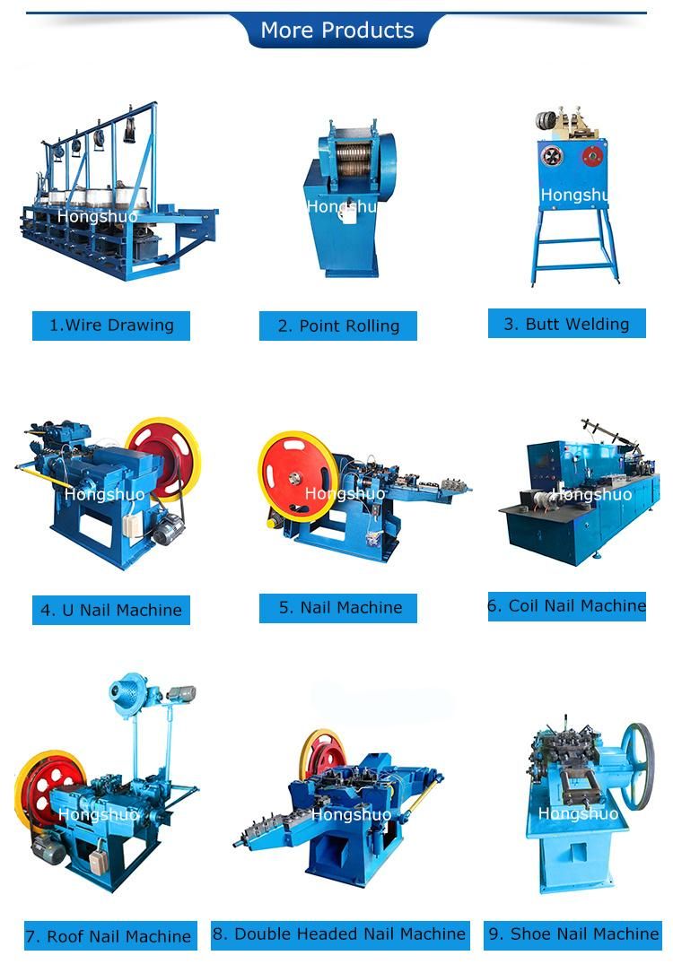 China Machinery Automatic Best New Design Iron Wire Nail Making Machines