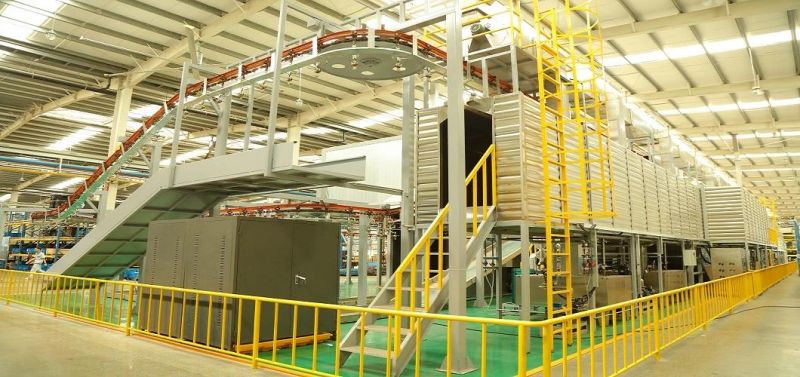 Stable Quality Aluminum Profile Horizontal or Vertical Type Powder Coating Machinery