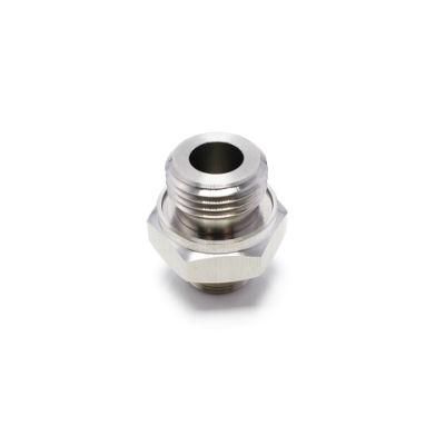 Non-Standard CNC Turning Precision Machining Stainless Steel Hex Threaded Adapter