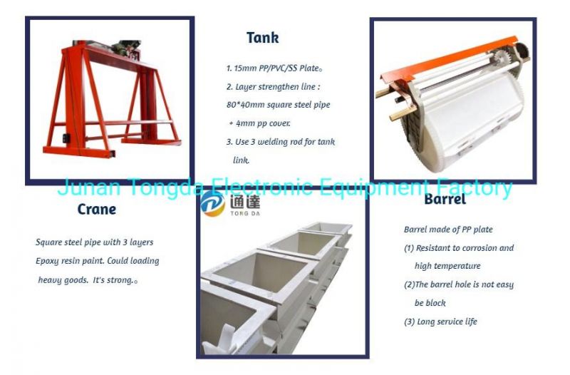Tongda11 Manually Plating Line Electroplating Machine for Chrome, Zinc Electroplating Equipment