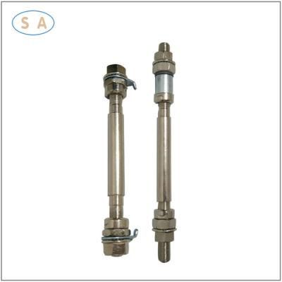 OEM High Precision Galvanized Carbon Steel CNC Machining Front Axle for Electrical Bicycle
