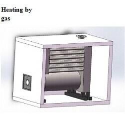 Big Batch Gas Heating Powder Curing Oven with Trolley